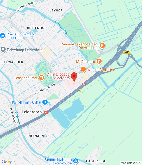 Google maps afbeelding voor Leiderdorp