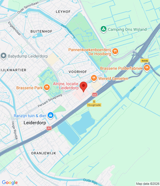 Google maps afbeelding voor Leiderdorp